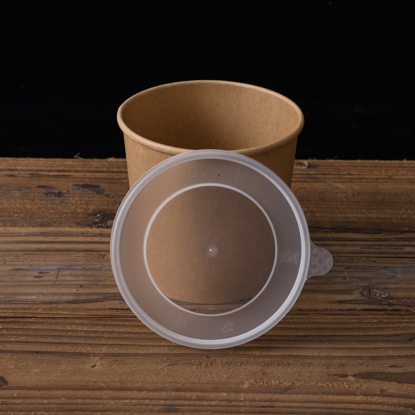 Lid for kraft soup bowl 16oz