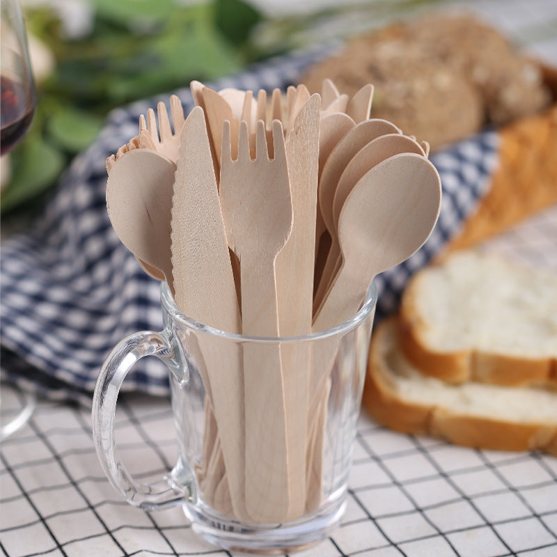 Degradable tableware wooden spoon 5000pcs