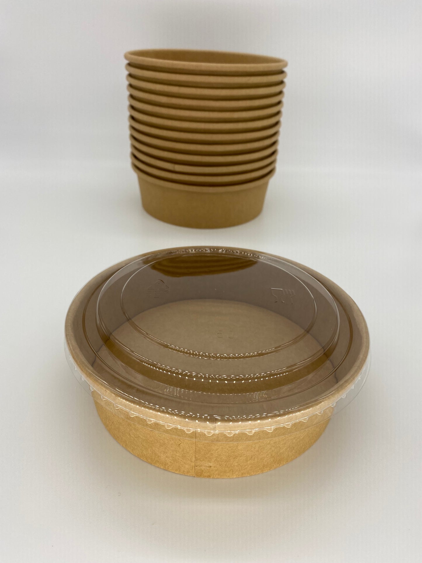 Lid for kraft bowl 500/750/1000/1200 150PET