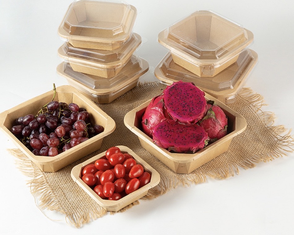 Eco Friendly Kraft Paper Bowl/Salad box (Square) $0.18/bowl