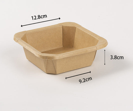 Eco Friendly Kraft Paper Bowl/Salad box (Square) $0.18/bowl