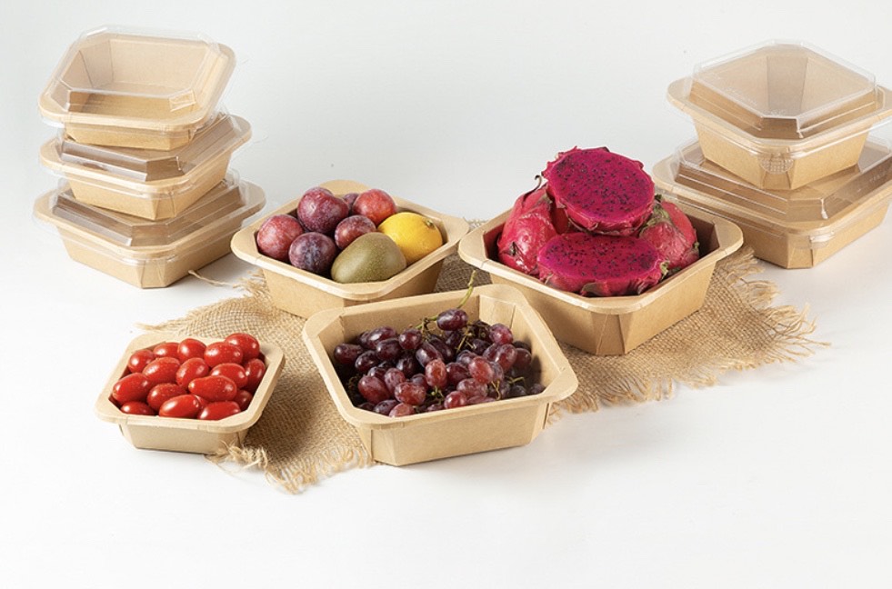 Eco Friendly Kraft Paper Bowl/Salad box (Square) $0.18/bowl