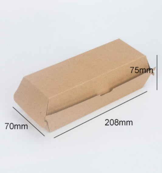 Corrugated Paper Hot Dog Box/Hamburger box. (Special) 0.27/box