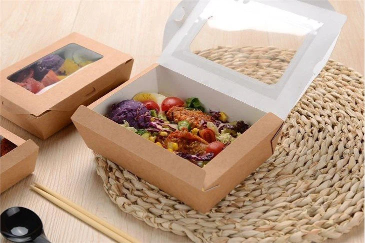 Kraft Bento Box with window NO.2