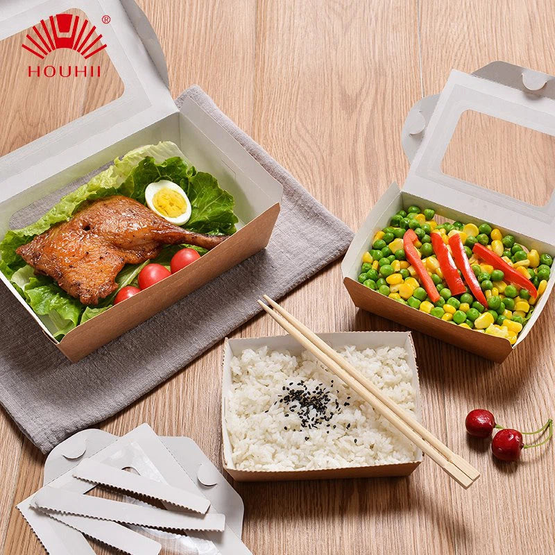 Kraft Bento Box with window NO.3