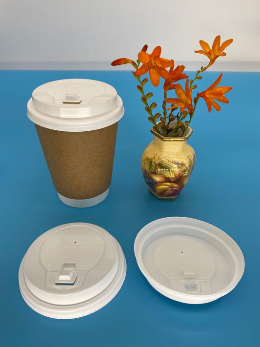 Lid for coffee cup - 12oz & 16oz wh