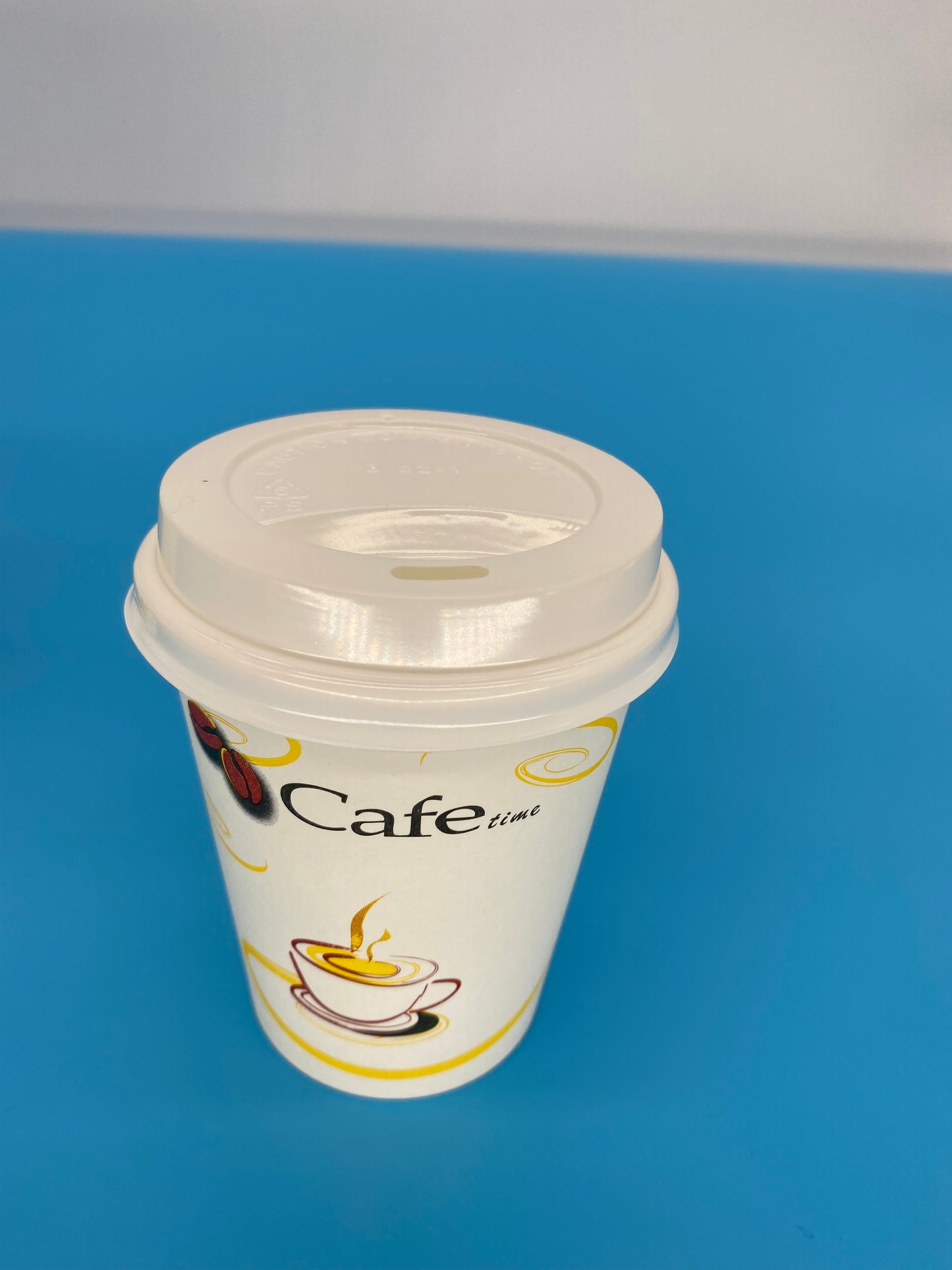 Single wall printed coffee cup 8 oz