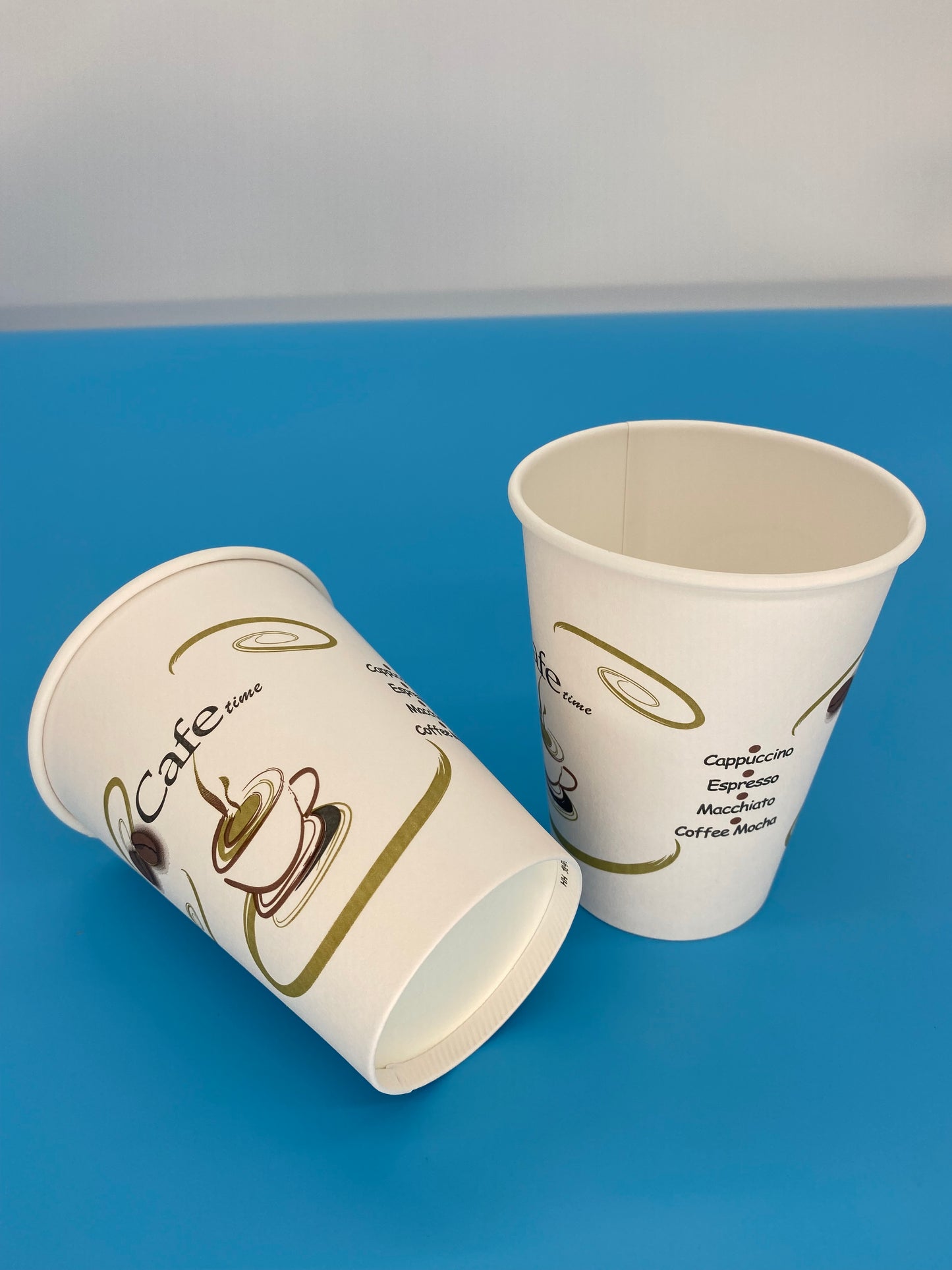 Single wall printed coffee cup 12oz